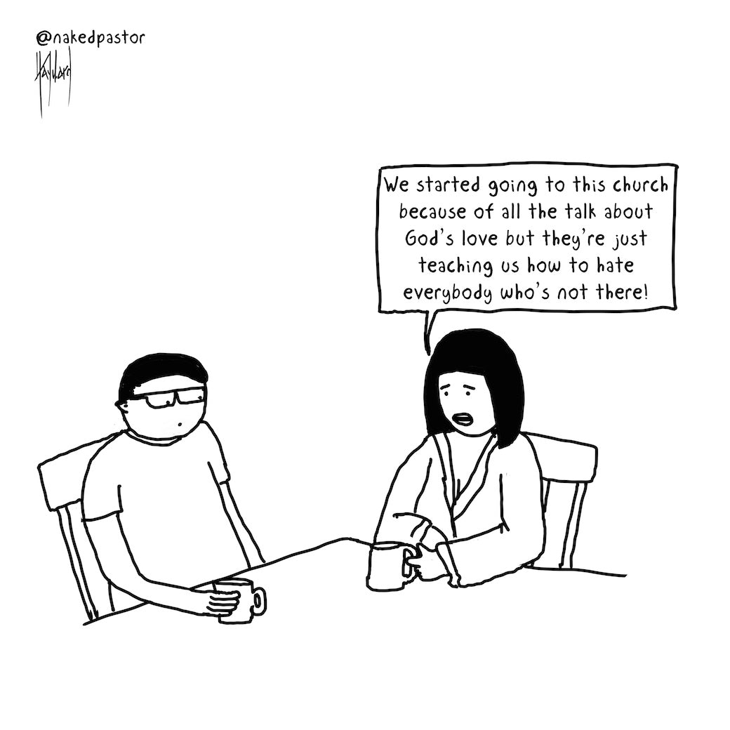 Love or Hate Everybody Digital Cartoon