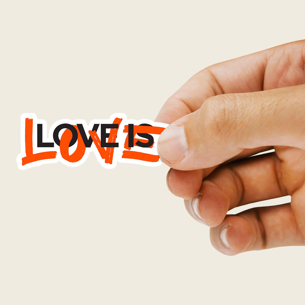 Love is Love Bubble-free stickers - by nakedpastor