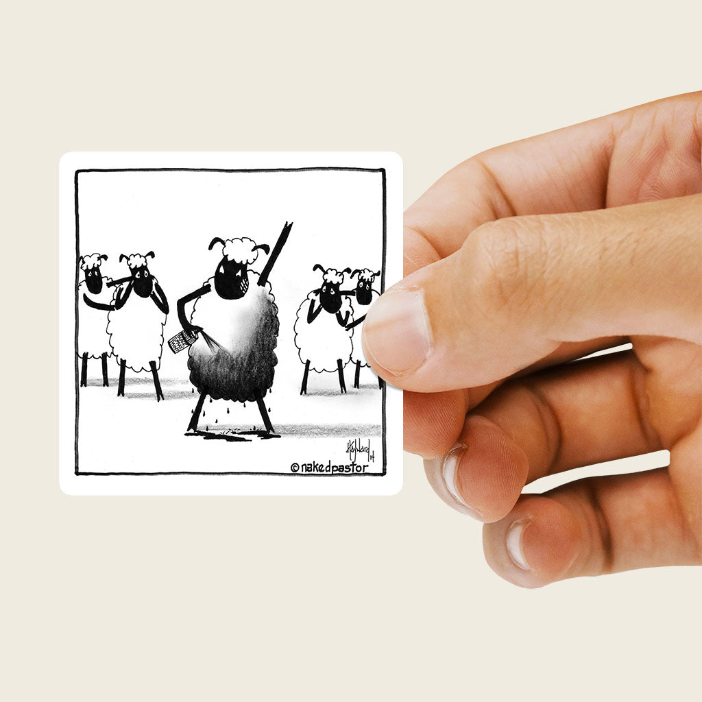 Make Yourself the Black Sheep Sticker - by nakedpastor