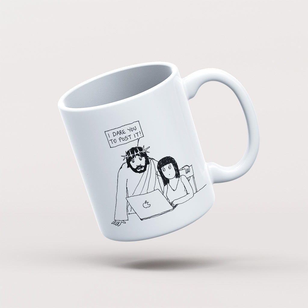 I Dare You to Post It Mug - by nakedpastor