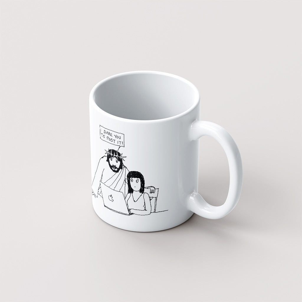 I Dare You to Post It Mug - by nakedpastor