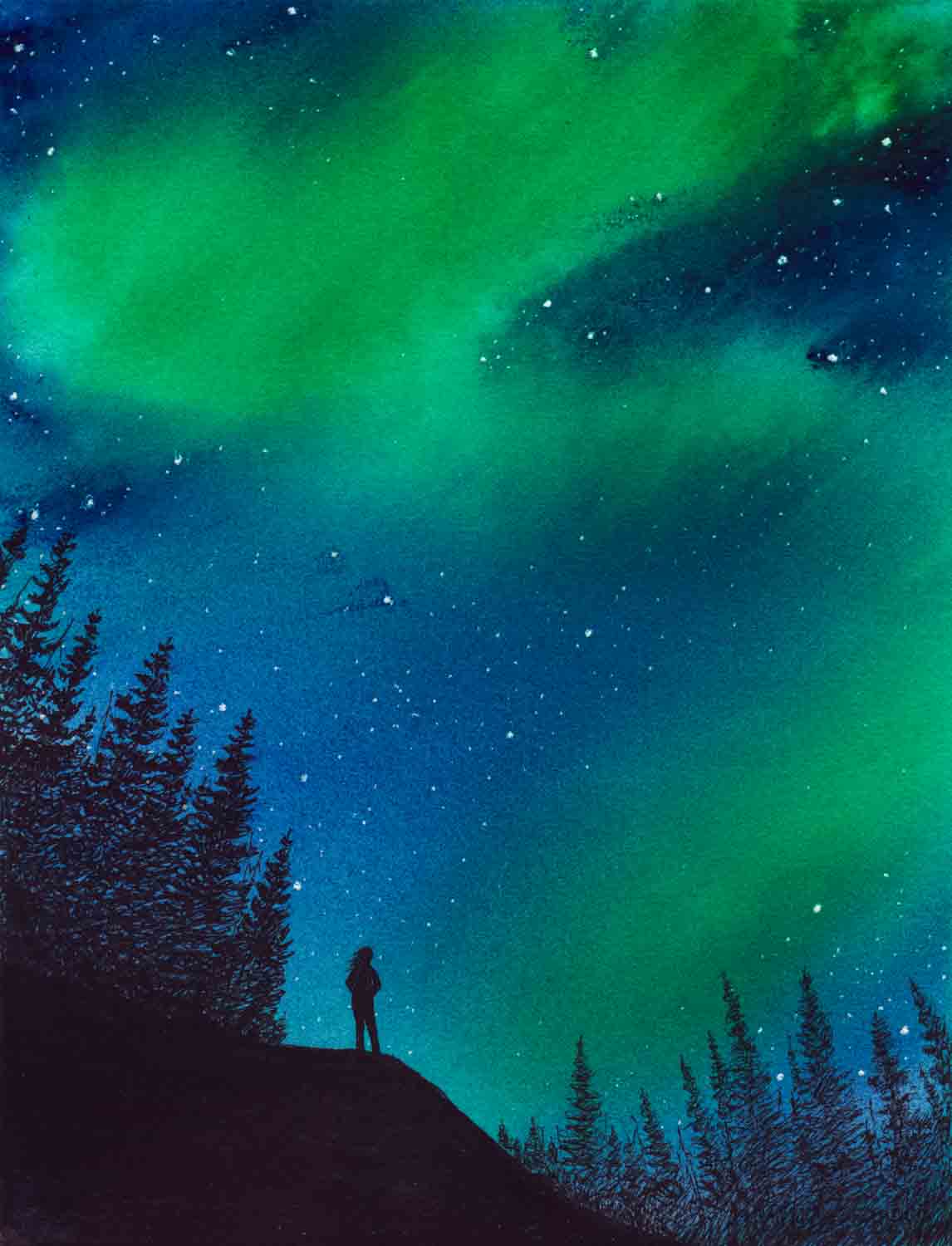 This is For Me Watercolor Print - by nakedpastor