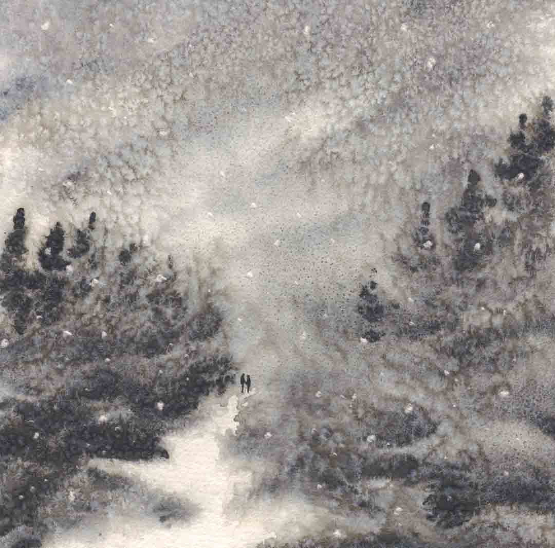 We Grew Through Storms Watercolor Print - by nakedpastor