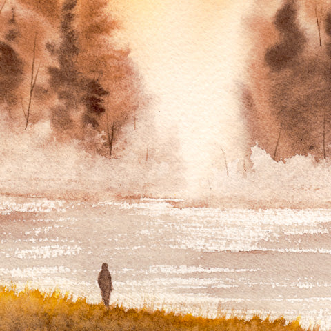 Come Sun Watercolor Print - by nakedpastor