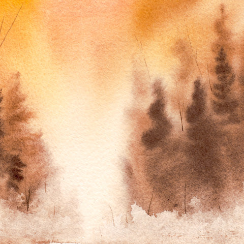 Come Sun Watercolor Print - by nakedpastor