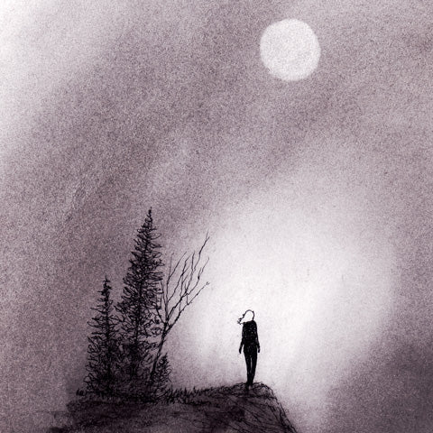 I Changed My Mind Charcoal Drawing Print - by nakedpastor