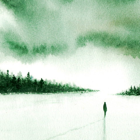 My Path Is Mine Watercolor Print - by nakedpastor