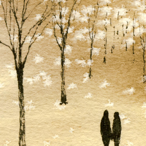 Together in the Midst of Life Watercolor Print - by nakedpastor