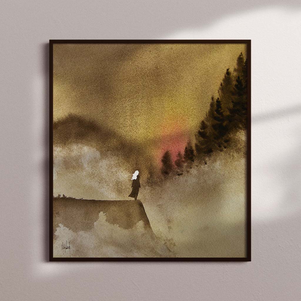 Timber Series Not Part But All Of Me Watercolor Print - by nakedpastor