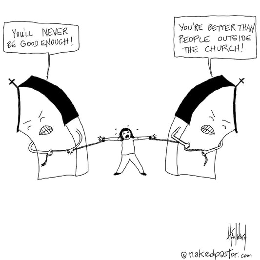 Not Good Enough But Better Digital Cartoon - by nakedpastor