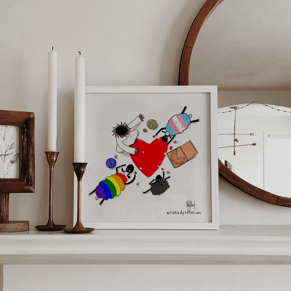 Puzzle of Love Print-Queer Christian Art Prints-nakedpastor