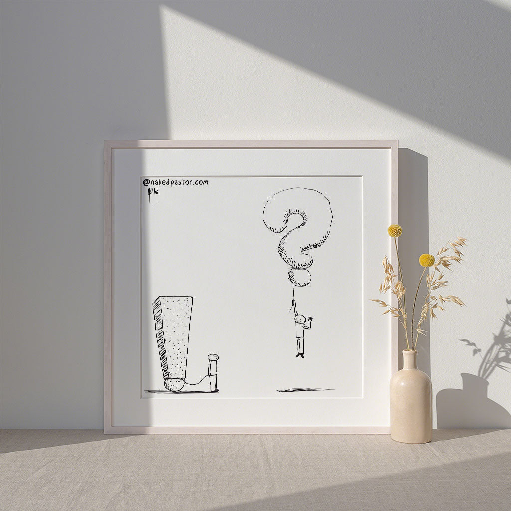 Questions Raised Print - by nakedpastor