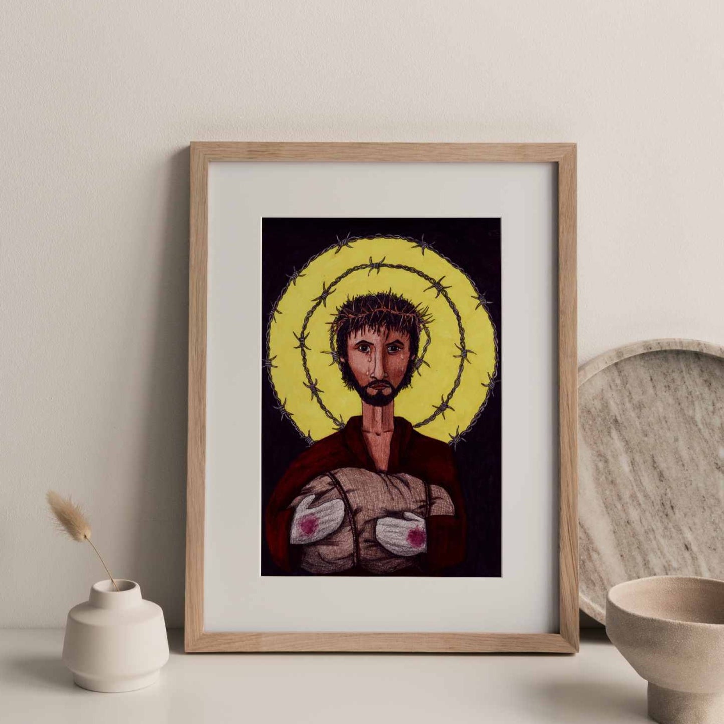RefuJesus Image of Christ Print - by nakedpastor