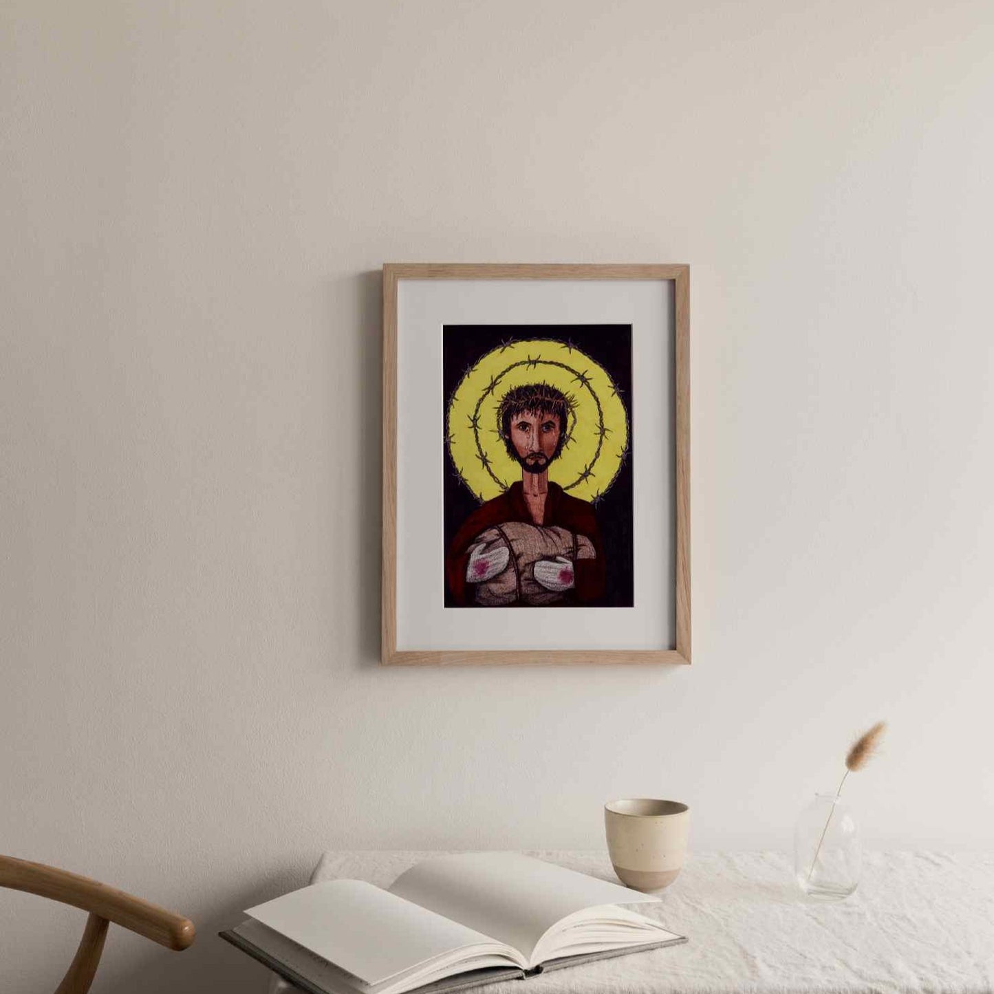 RefuJesus Image of Christ Print - by nakedpastor