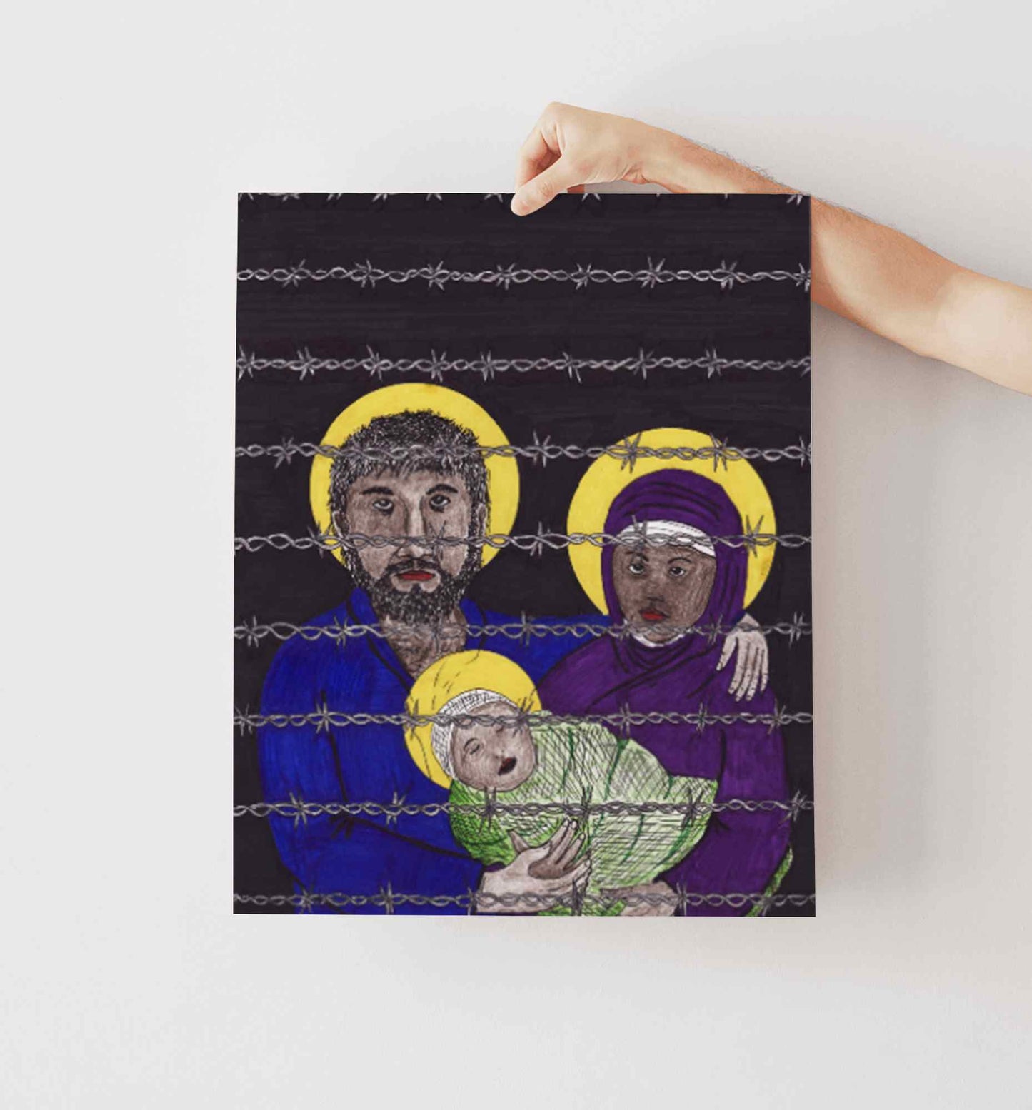The Holy Family Print - by nakedpastor
