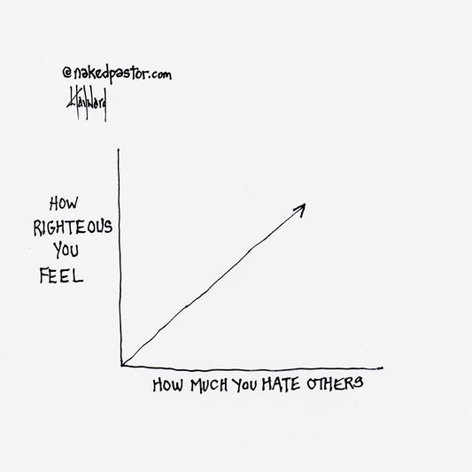 Righteous Hatred Digital Cartoon - by nakedpastor