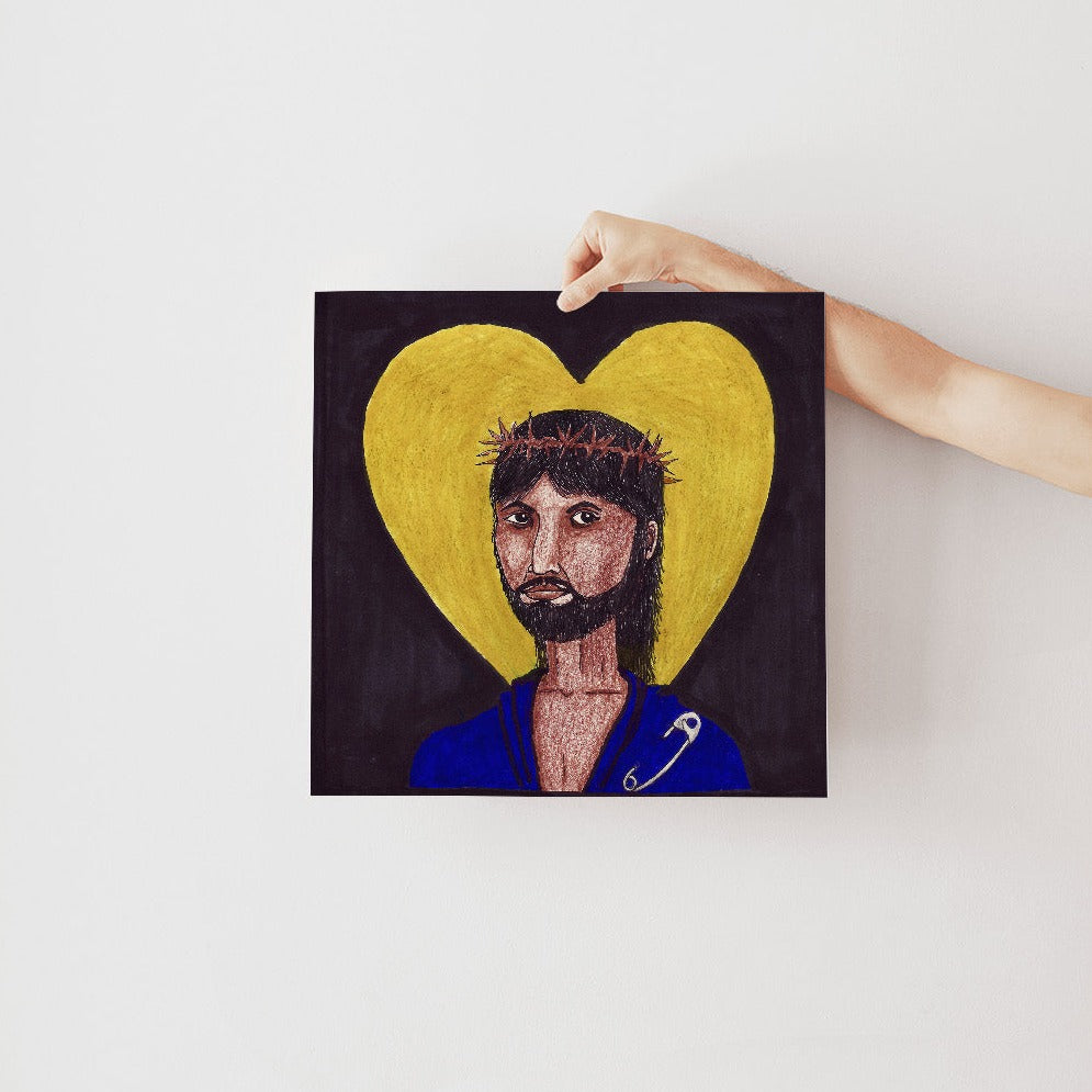 Images of Christ Jesus "Safety" Print-Queer Christian Art Prints-nakedpastor