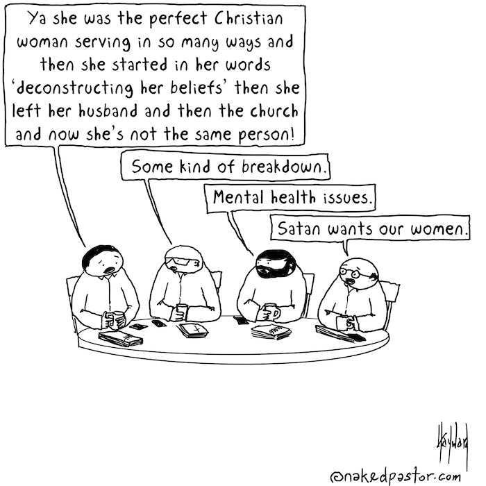 Satan Wants Our Women Digital Cartoon
