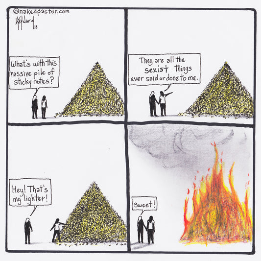 Sexist Things Said Digital Cartoon - by nakedpastor