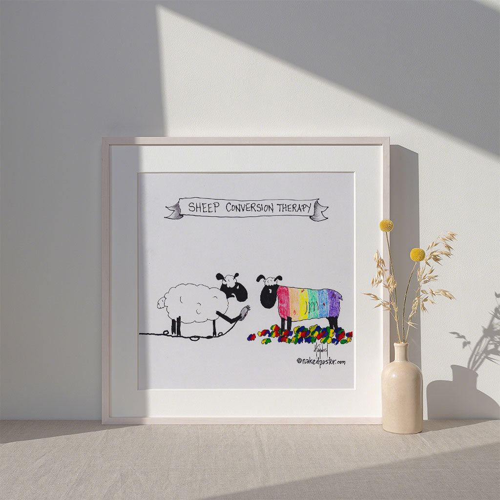 Sheep Conversion Therapy Print - by nakedpastor