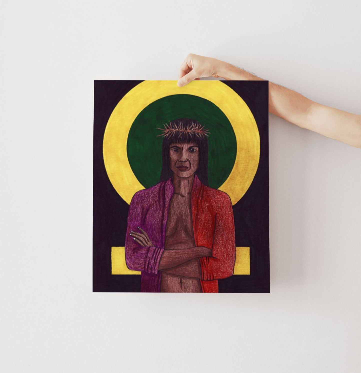 Image of Christ 'Shejesus' Digital Drawing - by nakedpastor