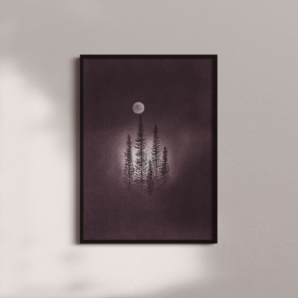 Shine On Us Charcoal Drawing Print - by nakedpastor