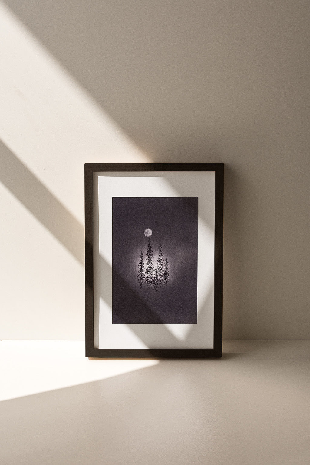 Shine On Us Charcoal Drawing Print - by nakedpastor