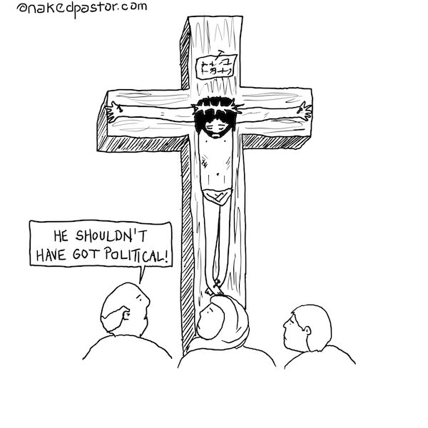 Love is Political Digital Cartoon - by nakedpastor