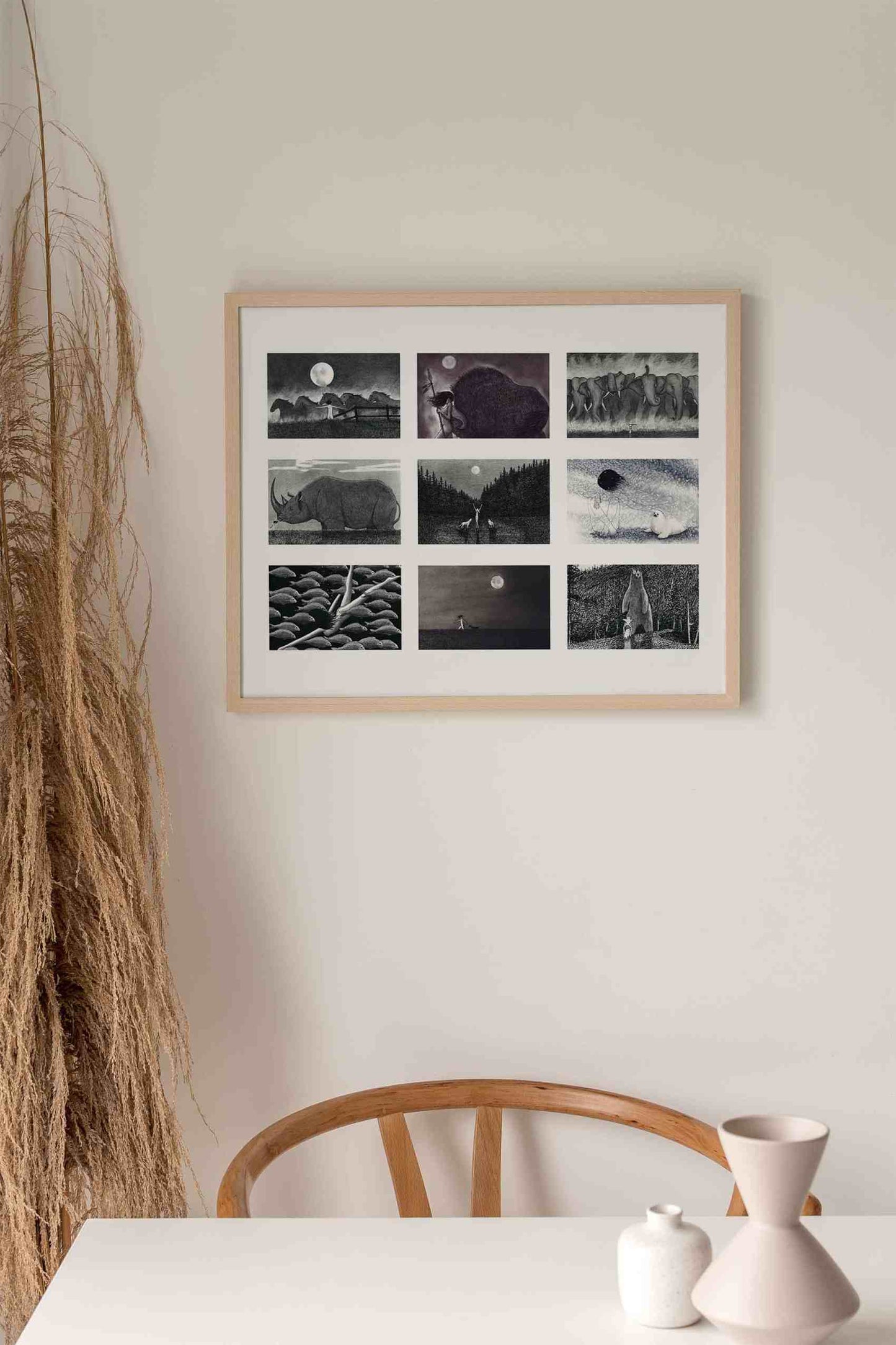 Sophia Wildlife Collage Print - by nakedpastor