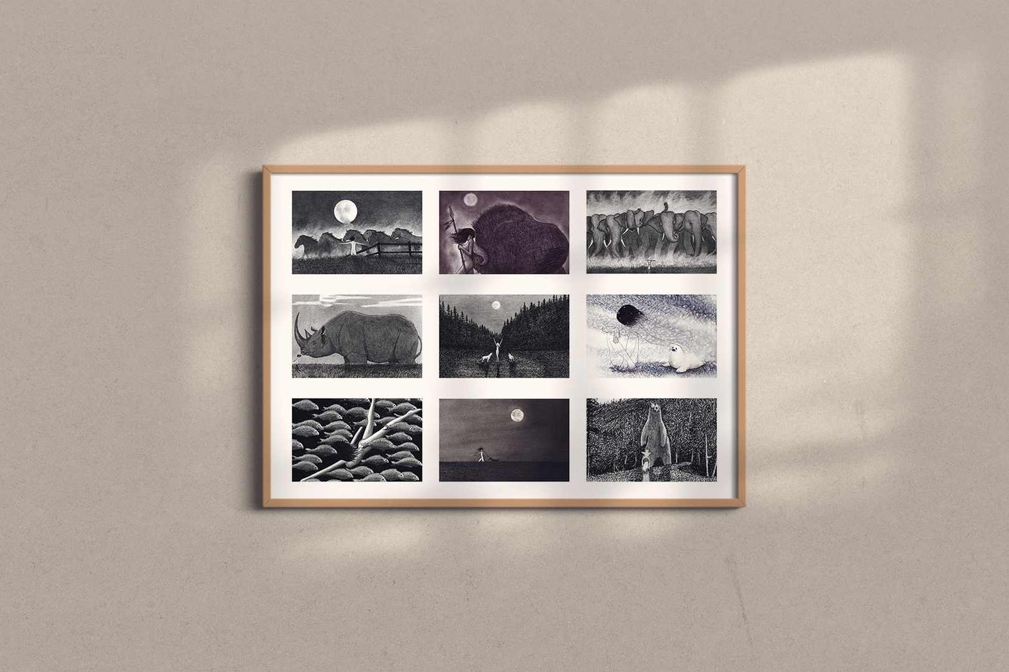 Sophia Wildlife Collage Print - by nakedpastor