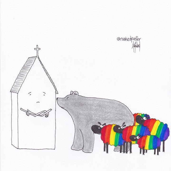 Ally Bear Digital Cartoon - by nakedpastor