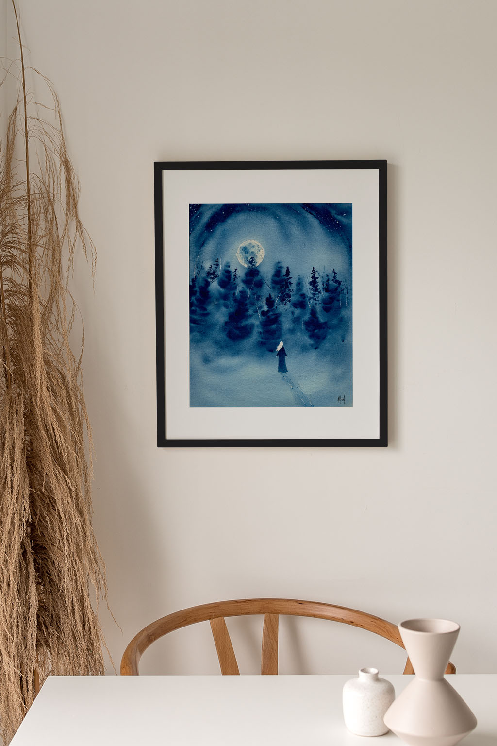 Timber Series My Strength That Is Within Me Watercolor Print - by nakedpastor