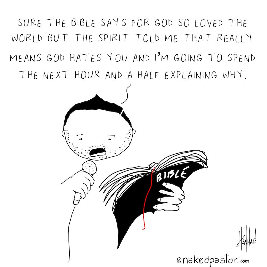 Sure the Bible Says Digital Cartoon - by nakedpastor