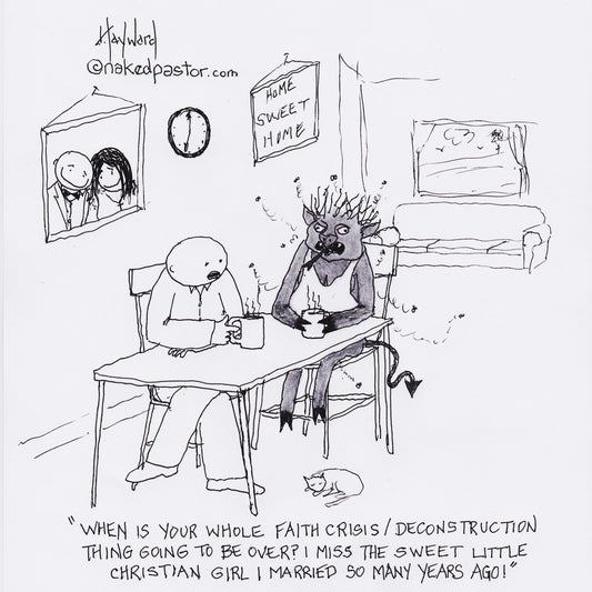 Sweet Little Christian Girl Digital Cartoon - by nakedpastor