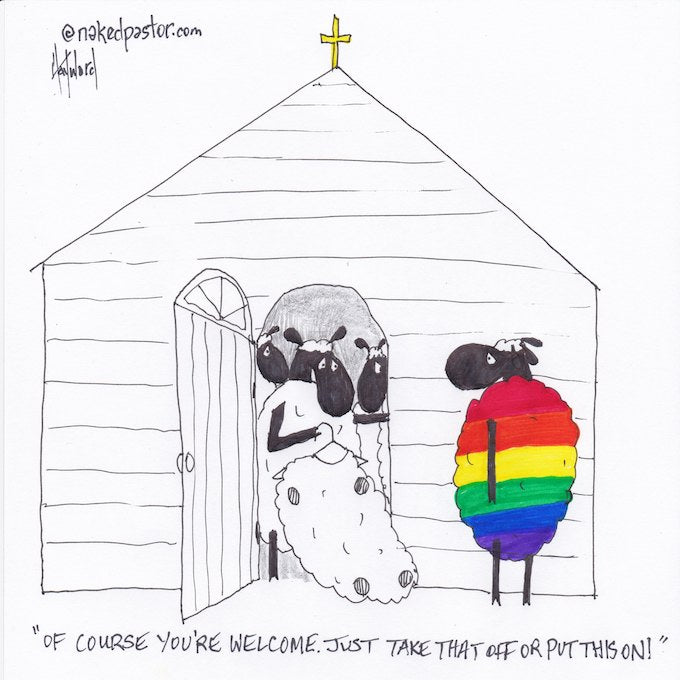 Take That Off or Put This On Digital Cartoon - by nakedpastor