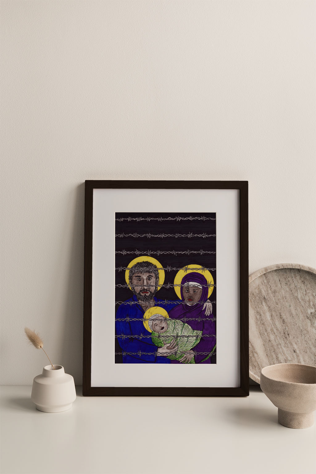 The Holy Family Print - by nakedpastor