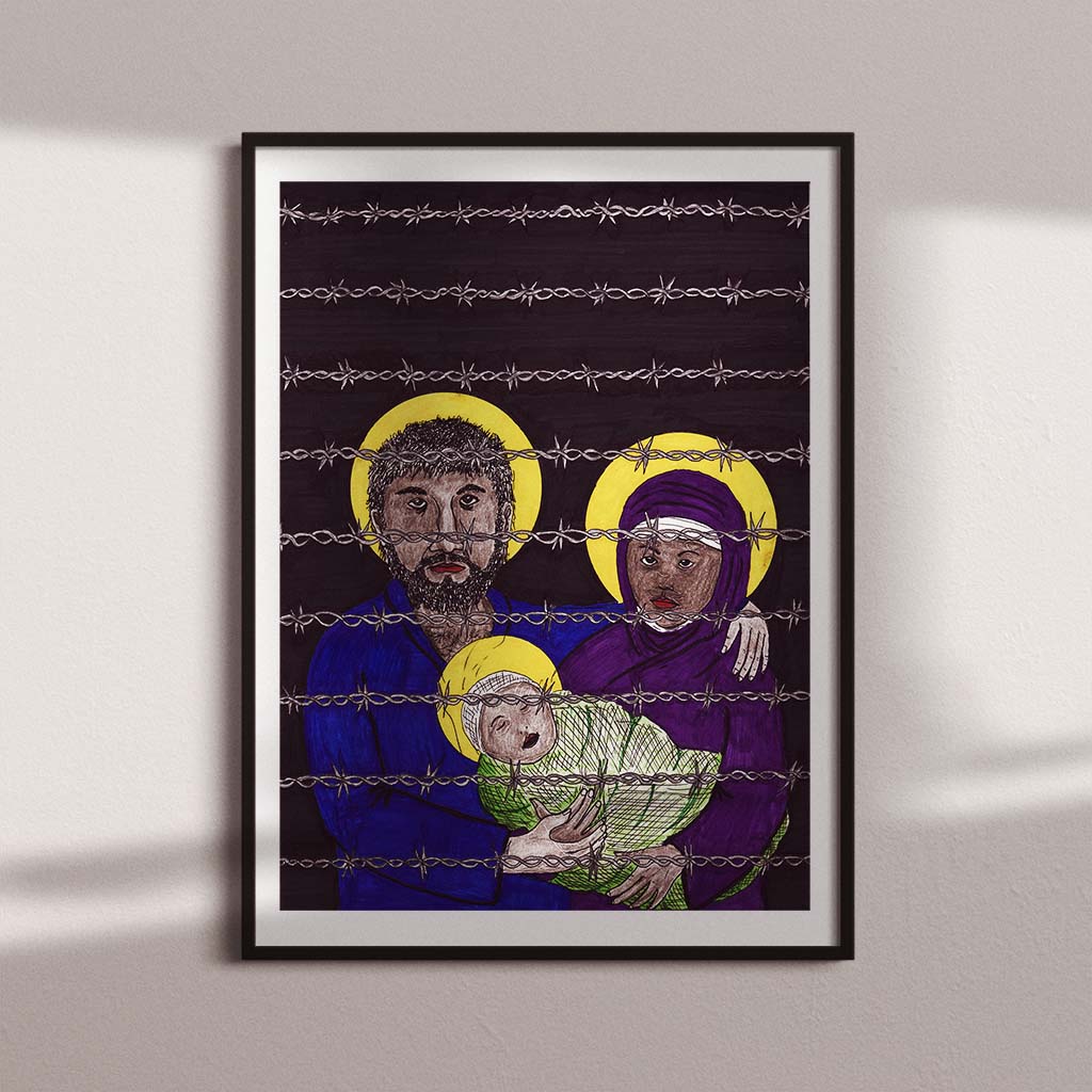 The Holy Family Print - by nakedpastor