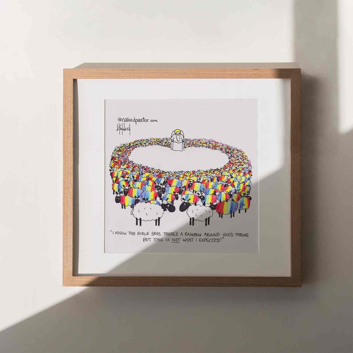 The Rainbow Around God's Throne Print-Queer Christian Art Prints-nakedpastor