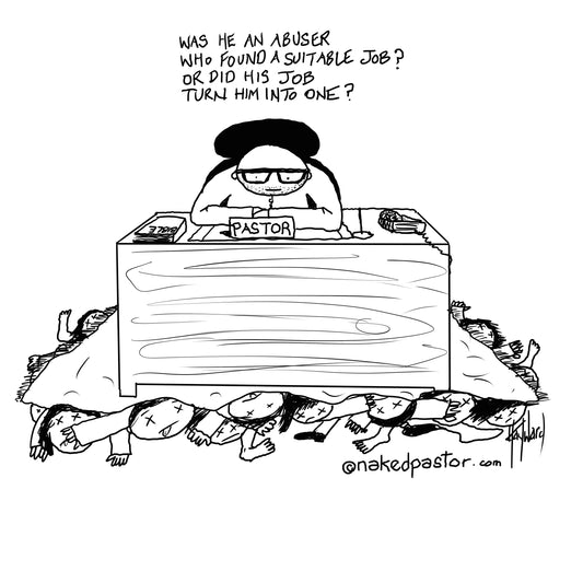 The Abusive Pastor Digital Cartoon - by nakedpastor