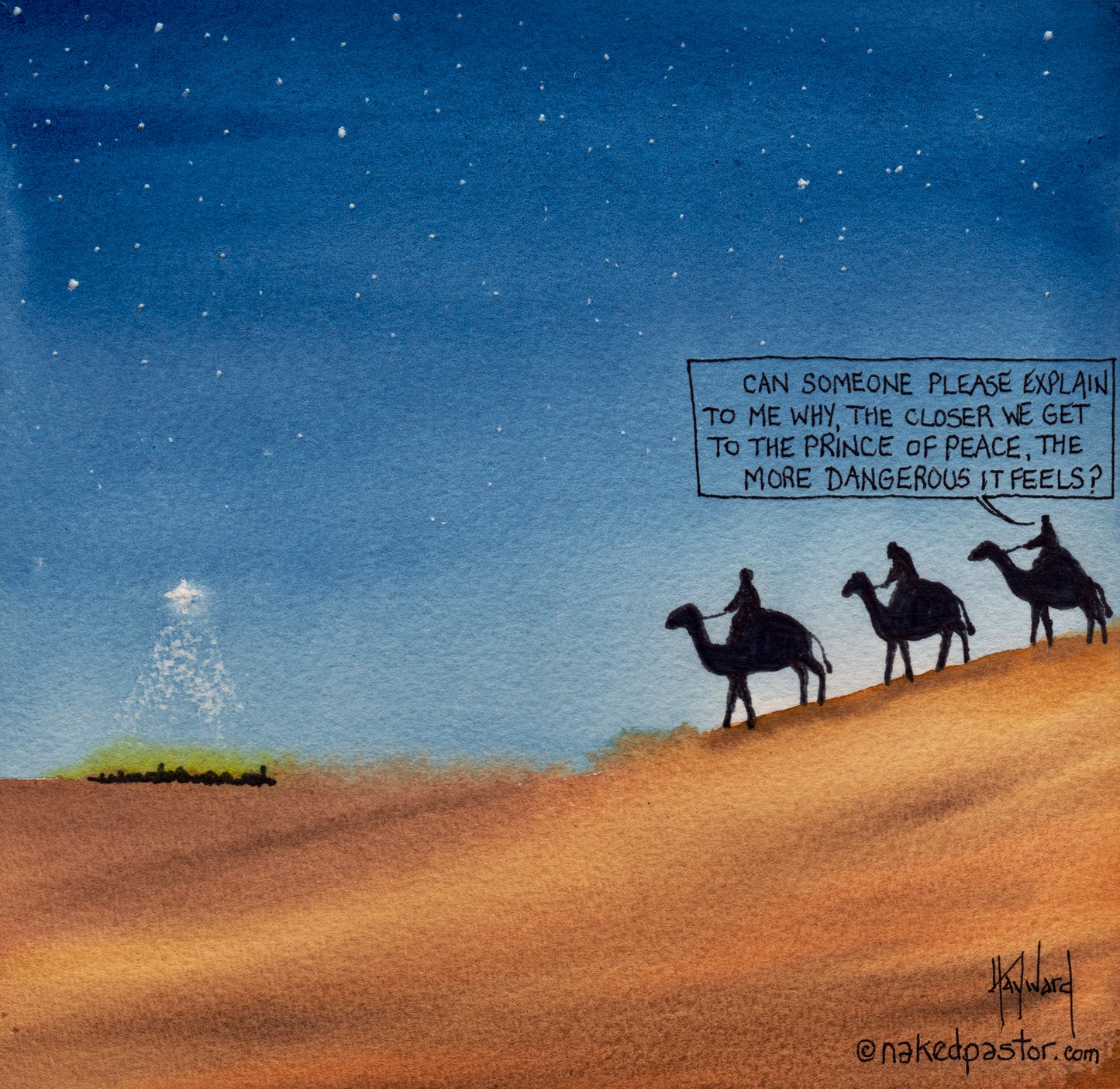 Prince of Peace Digital Cartoon - by nakedpastor