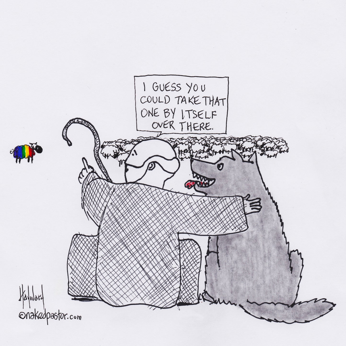 Vulnerable LGBTQ Digital Cartoon - by nakedpastor