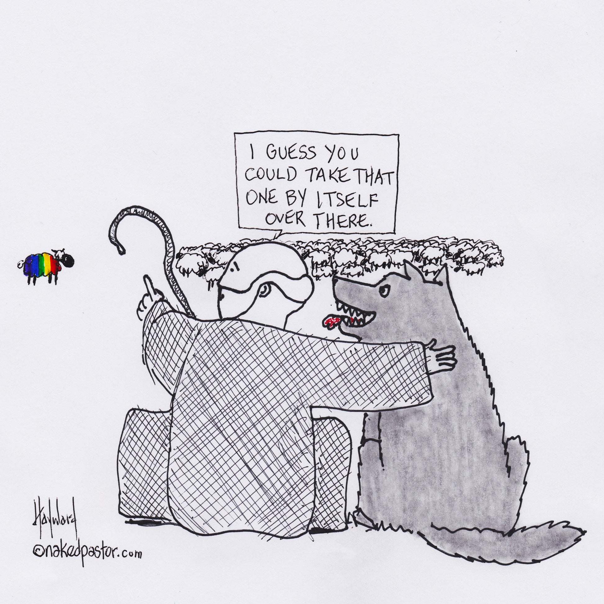Vulnerable LGBTQ Digital Cartoon - by nakedpastor