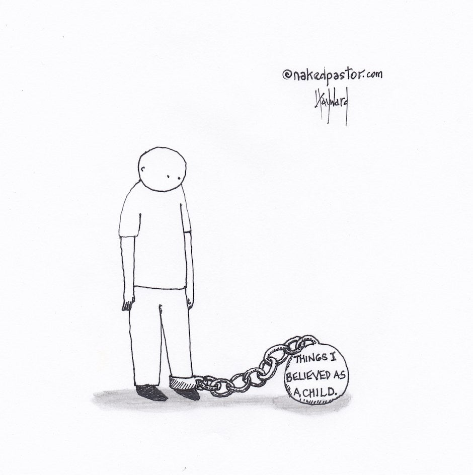 Things You Believed as a Child Digital Cartoon - by nakedpastor
