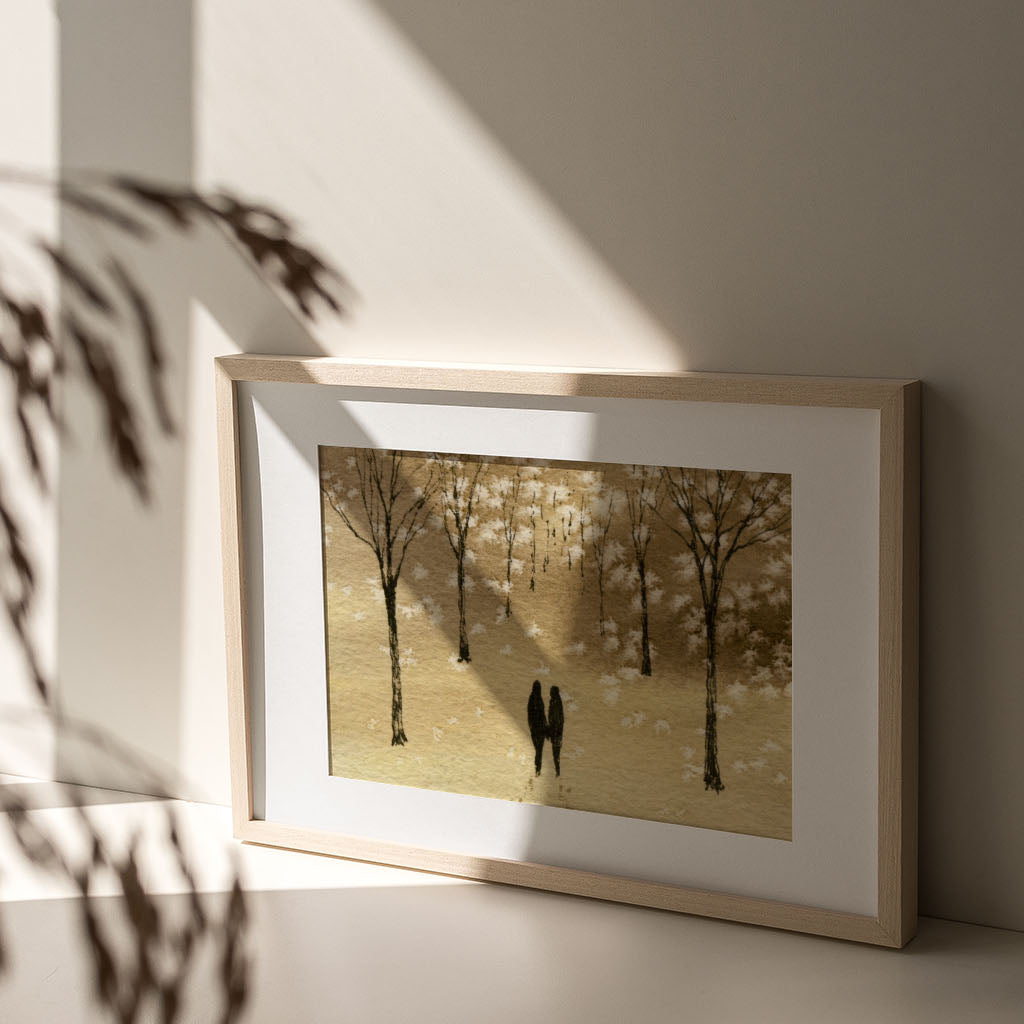 Together in the Midst of Life Watercolor Print - by nakedpastor