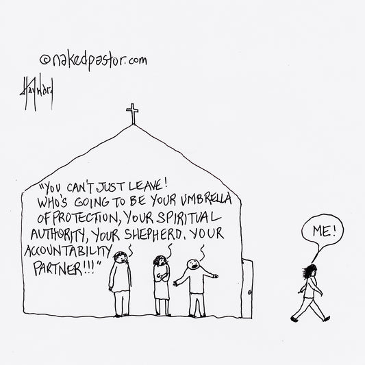 The Umbrella of Protection Digital Cartoon - by nakedpastor