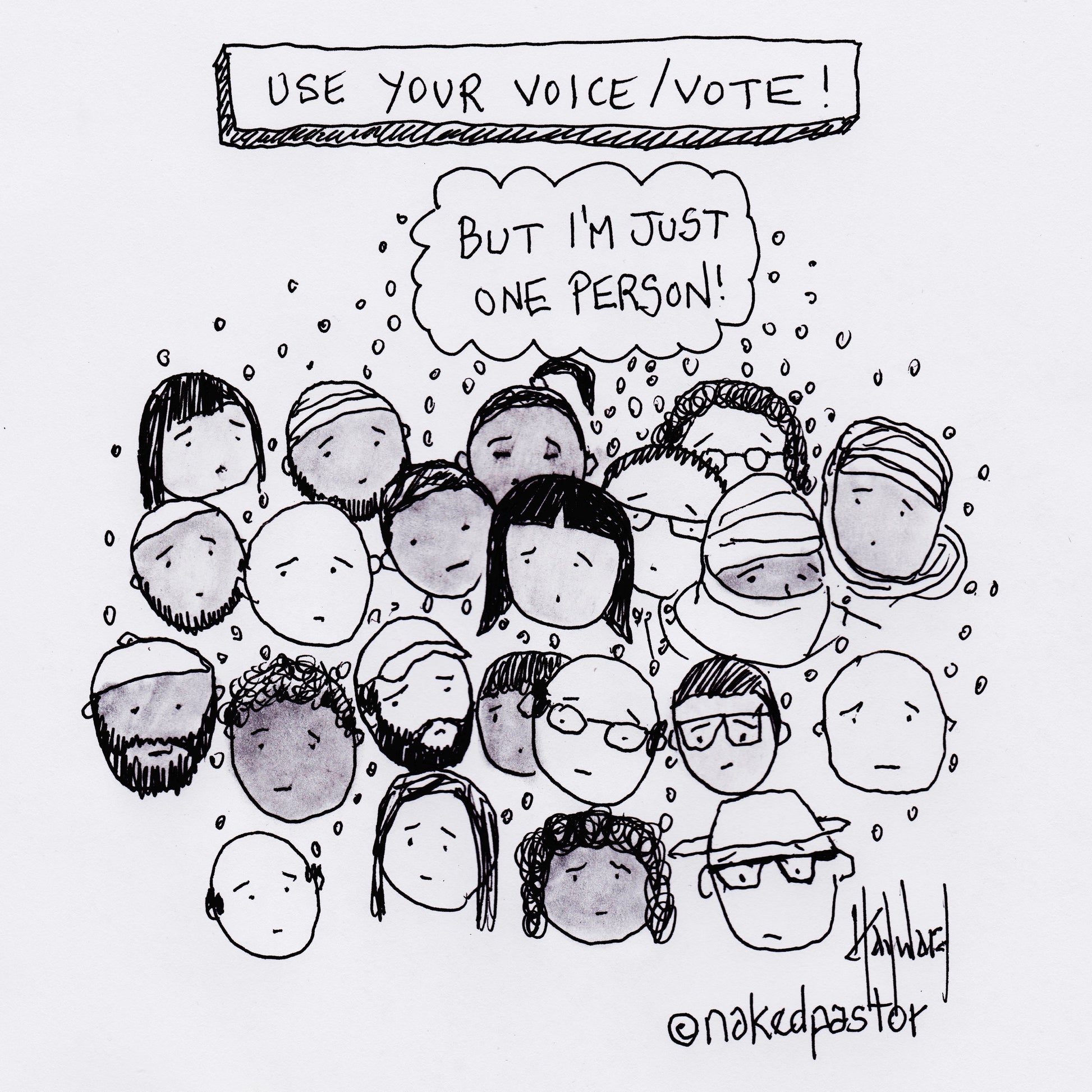 Vote Digital Cartoon - by nakedpastor