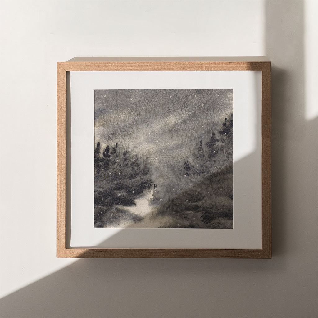We Grew Through Storms Watercolor Print - by nakedpastor