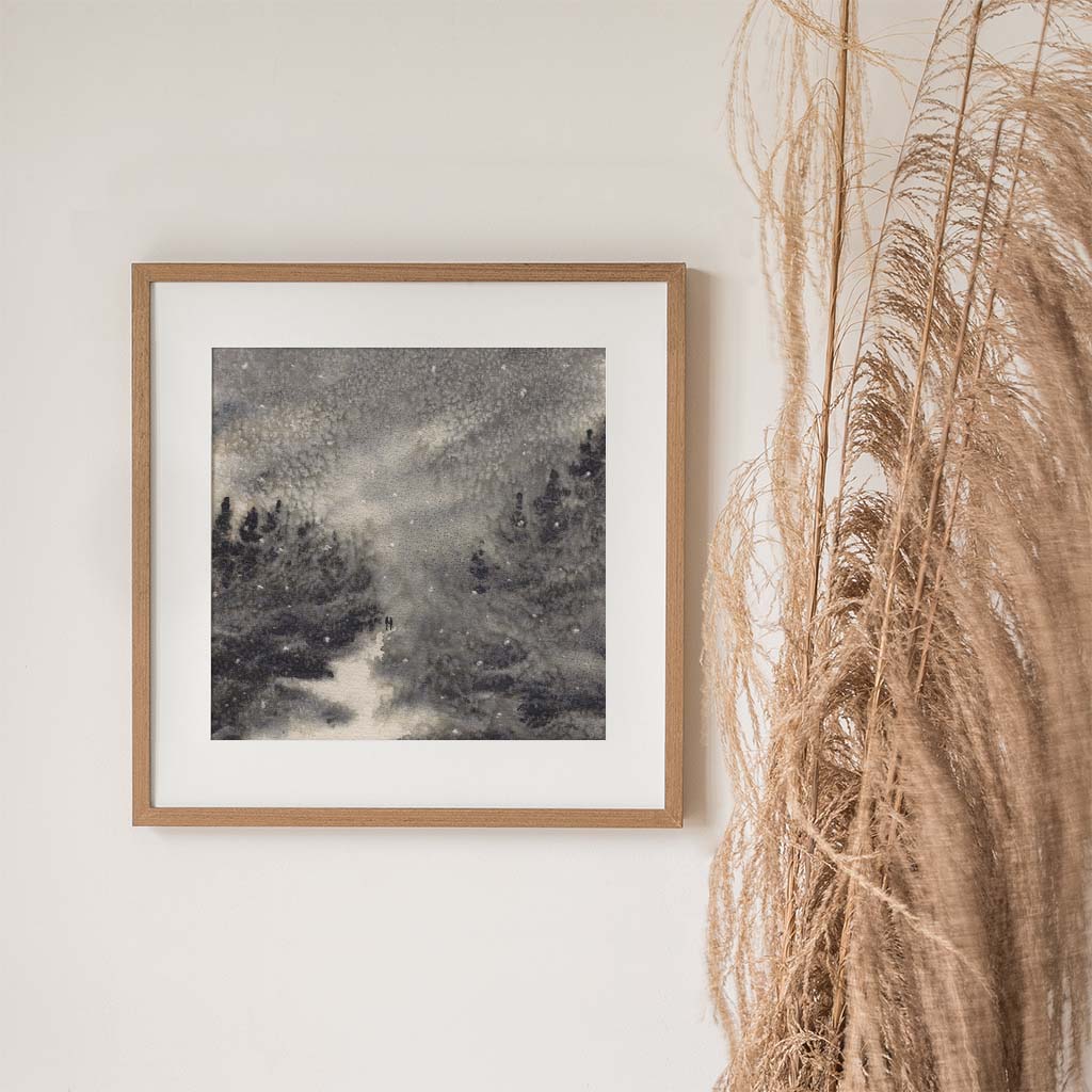 We Grew Through Storms Watercolor Print - by nakedpastor