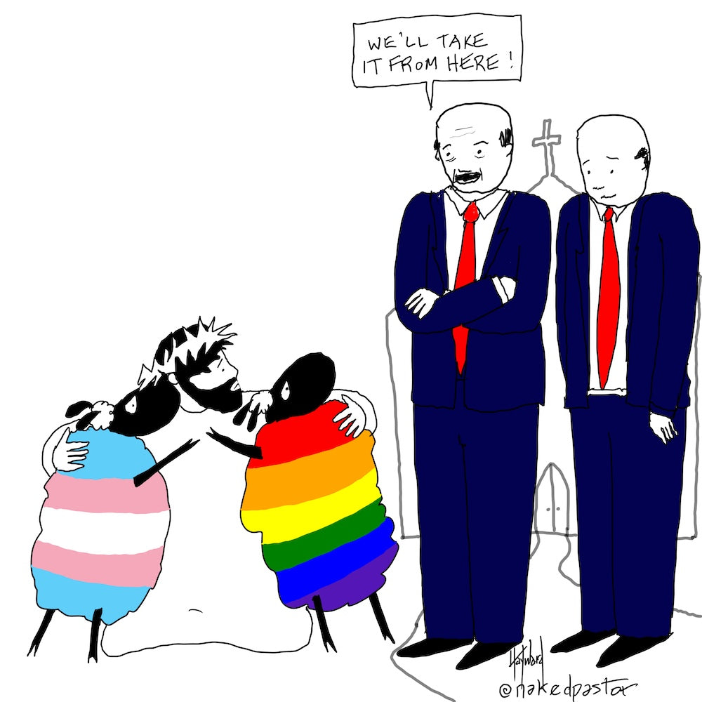 We'll Take It From Here Digital Cartoon - by nakedpastor