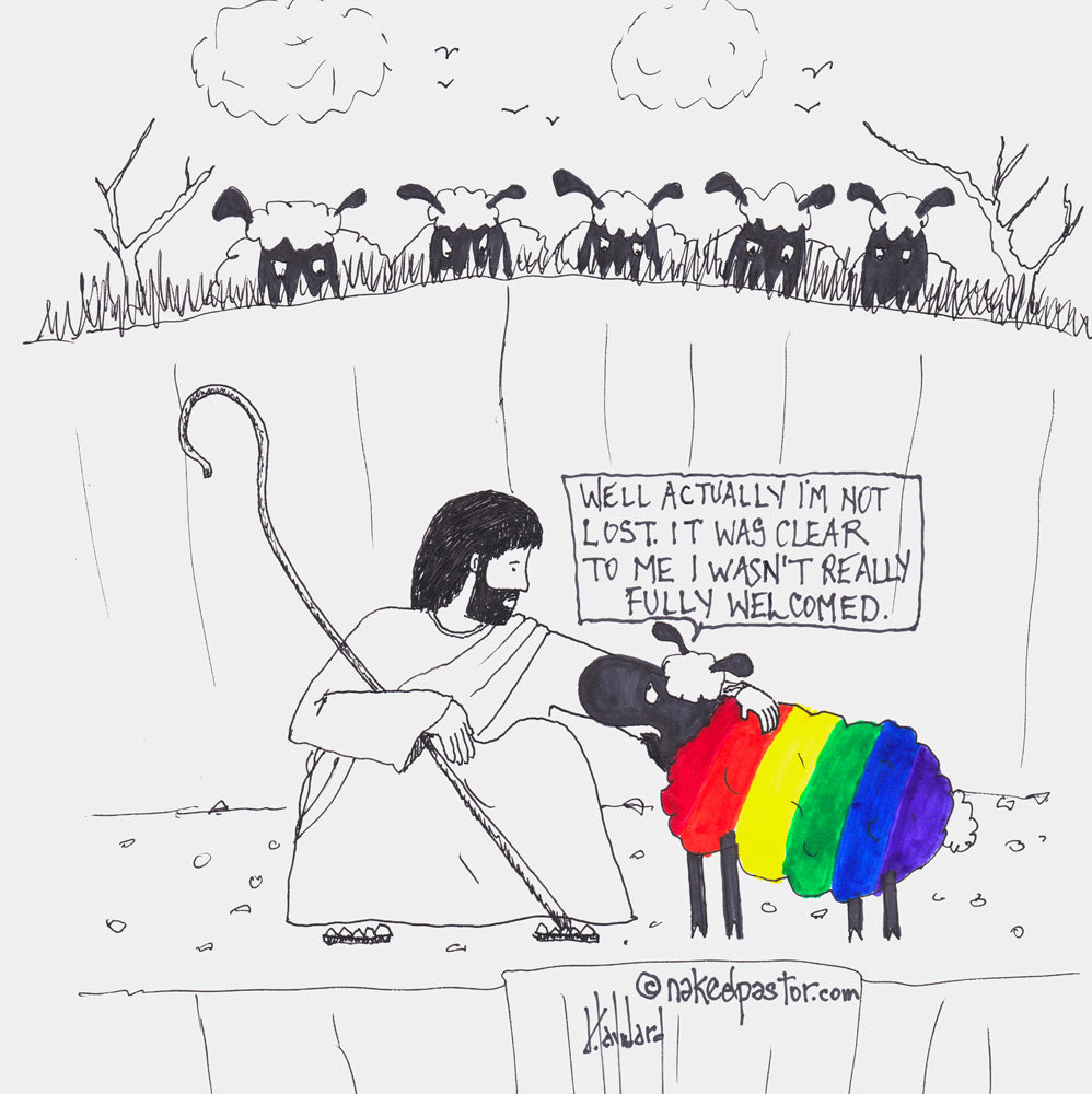 When Youre Not Fully Welcomed Digital Cartoon - by nakedpastor
